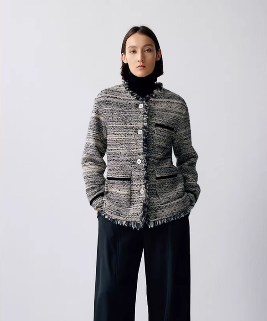 Ash Fringe – Textured Design Jacket