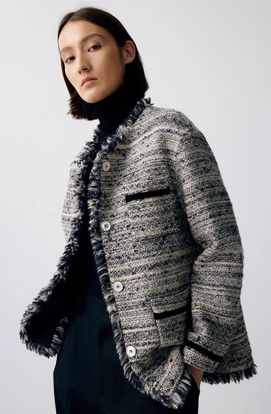 Ash Fringe – Textured Design Jacket