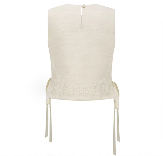 Tusser Silk Garden – Embroidered Vest