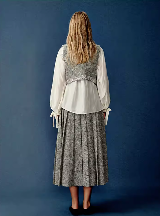 Silken Tie Whisper – Mulberry Silk Blouse